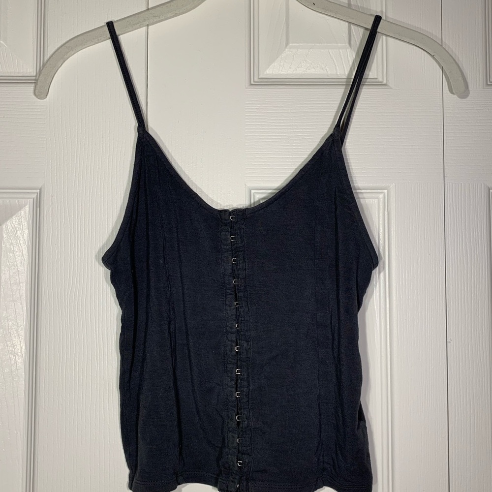 dark grey tank top